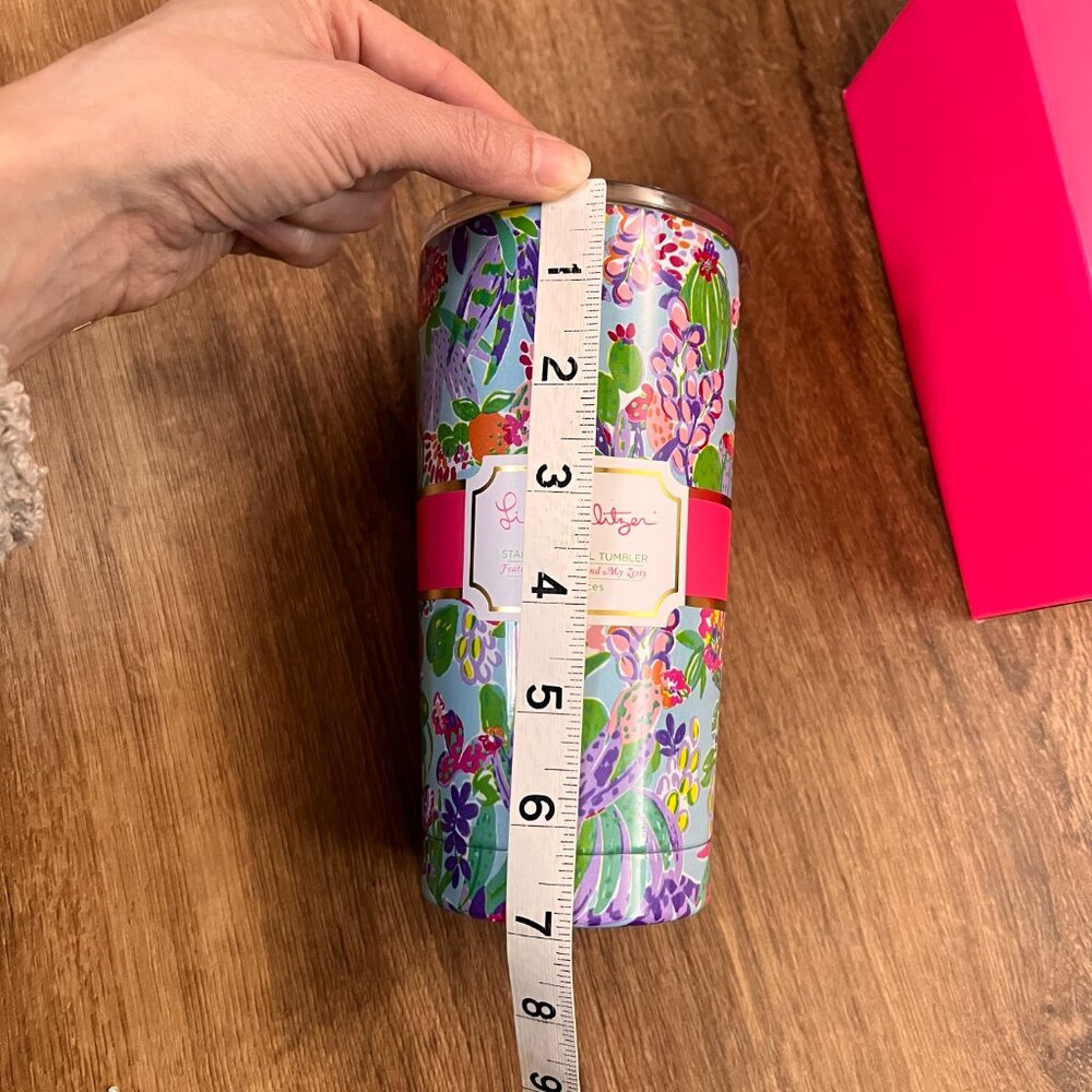NEW Lilly Pulitzer Me & My Zesty Floral Double Wall Stainless Steel Tumbler - Picture 9 of 10